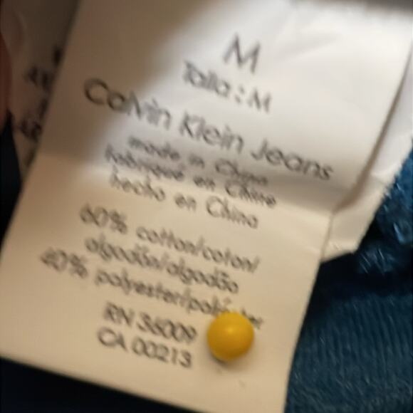 Calvin Klein-Jeans Blue Cotton Blend Sports Jacket. L - Picture 4 of 4